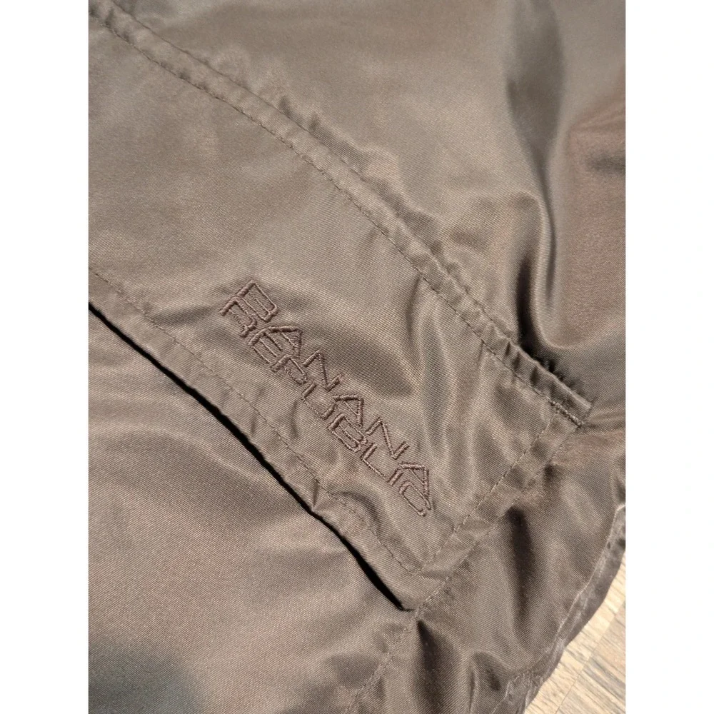 Banana Republic Mens XL Brown Nylon Field Jacket Corduroy Collar Barn‎ Coat XL